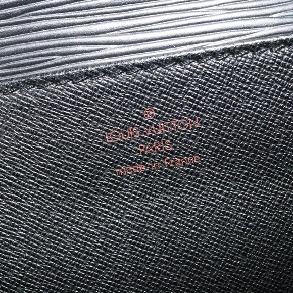 LOUIS VUITTON Epi Serviette Ambassador Business Bag Black M54412 LV Auth ep10554 - Picture 10 of 16